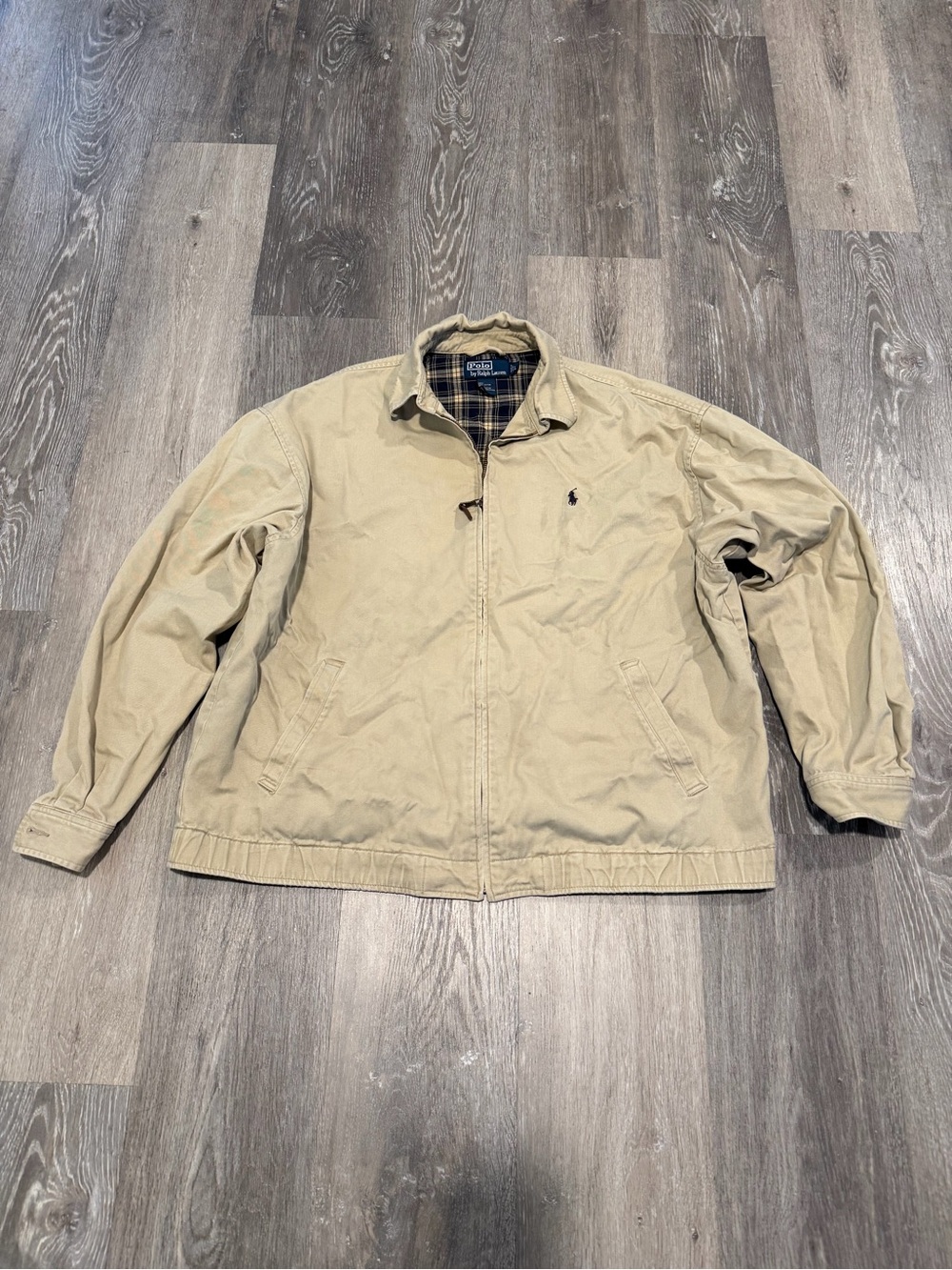 Ralph Lauren Khaki Lightweight Zip-Front Shirt Jacket